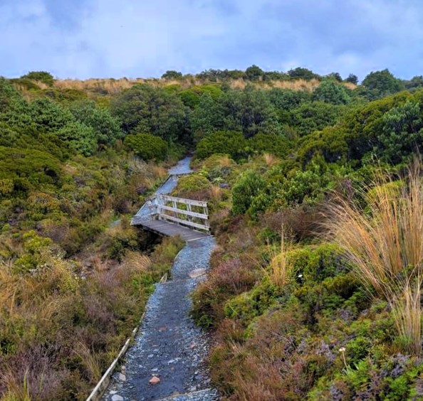 Dichte Wolken über dem Tongariro Nationalpark