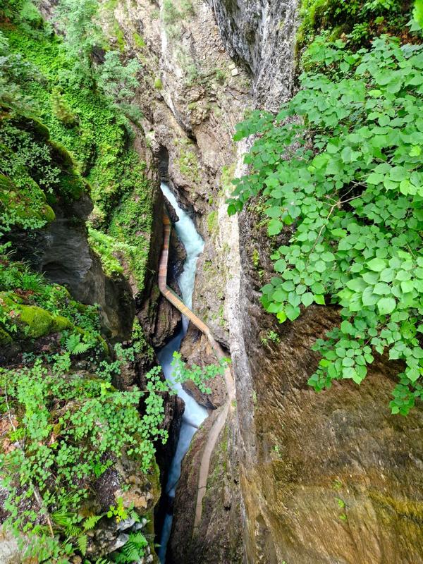 Breitachklamm von oben