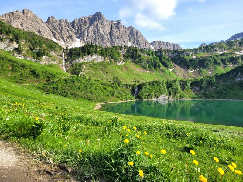 Traualpsee und Bergacht-Wasserfall