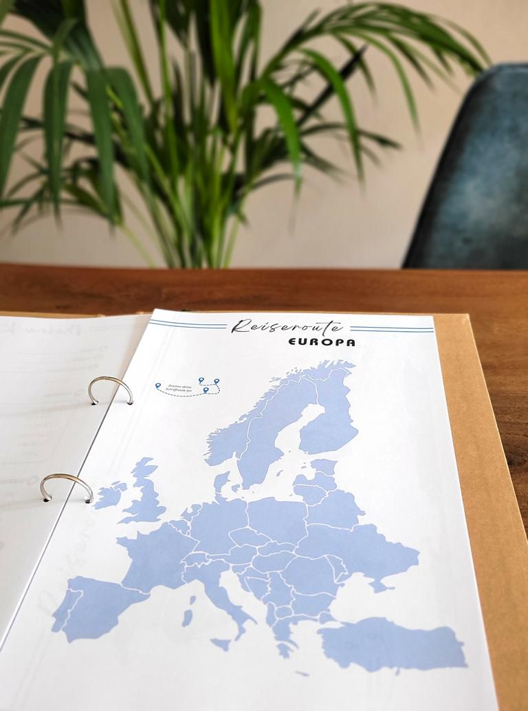 Kreuzfahrt-Logbuch: Europa-Karte Kreuzfahrt-Logbuch: Europa-Karte