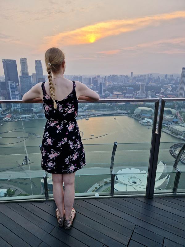 Skydeck auf dem Marina Bay Sands Skydeck auf dem Marina Bay Sands