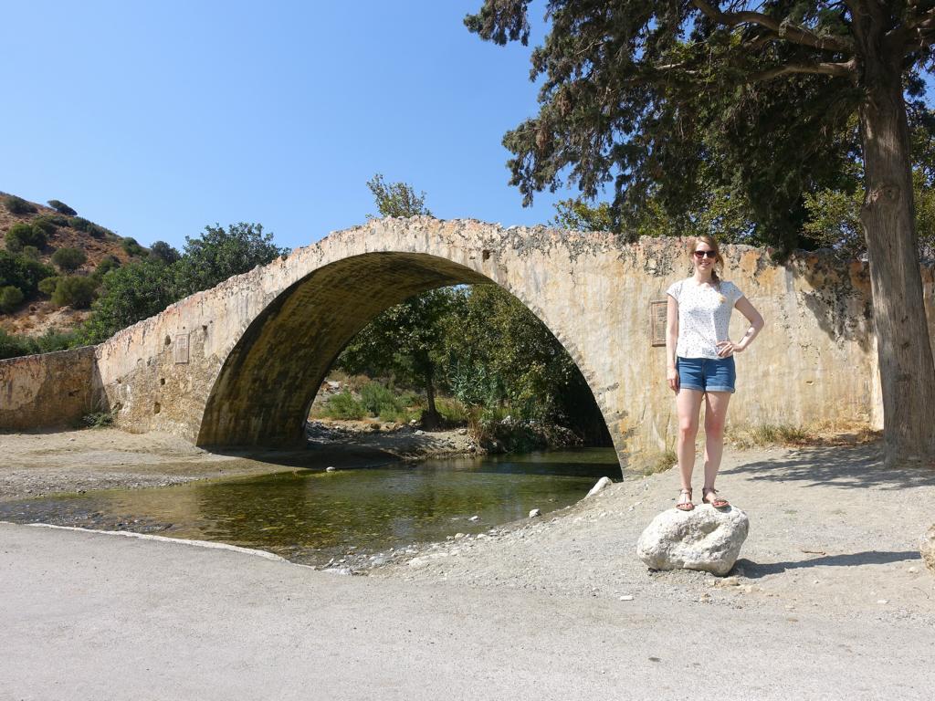 Osmanische Bruecke Preveli Beach: Kreta