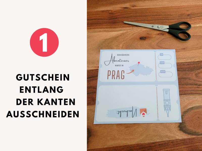 Reisegutschein Prag Vorlage