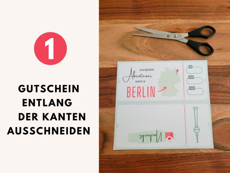Reisegutschein Berlin Vorlage