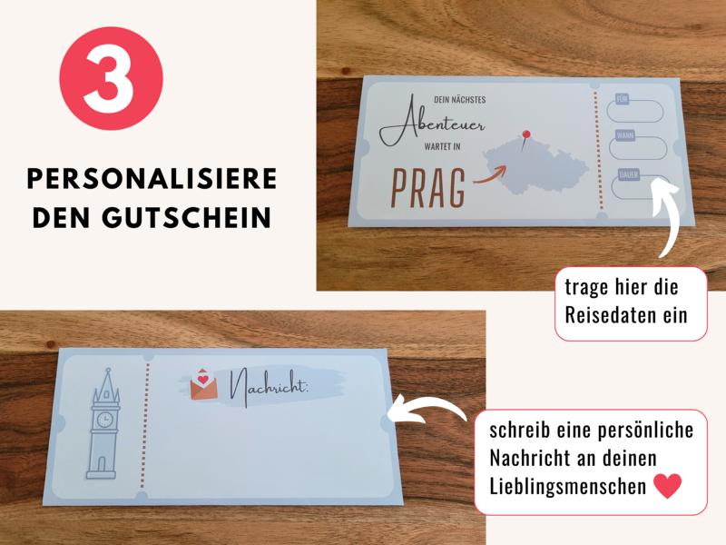 Prag-Gutschein personalisieren