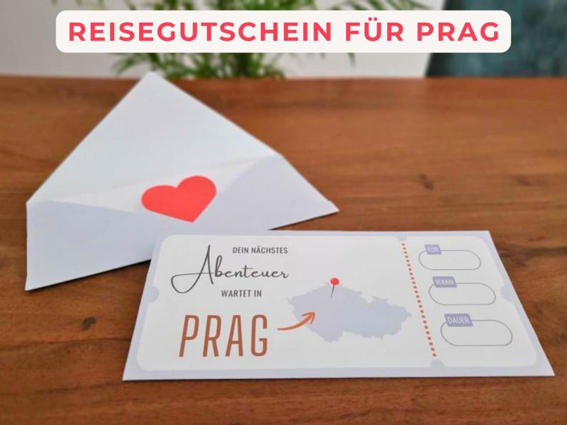 Gutschein für Prag basteln