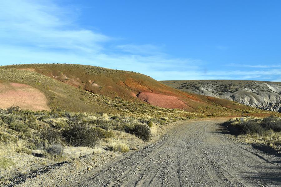 Schotterstraße in Patagonien