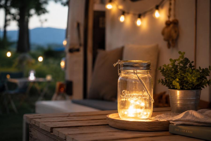 Solar-Geschenk für Camper: Das Sonnenglas