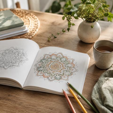 Mandala-Buch: Kreative Geschenkidee für Entspannung