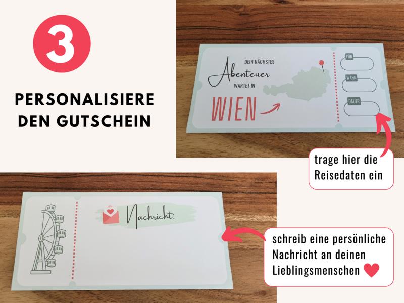Wien-Gutschein personalisieren