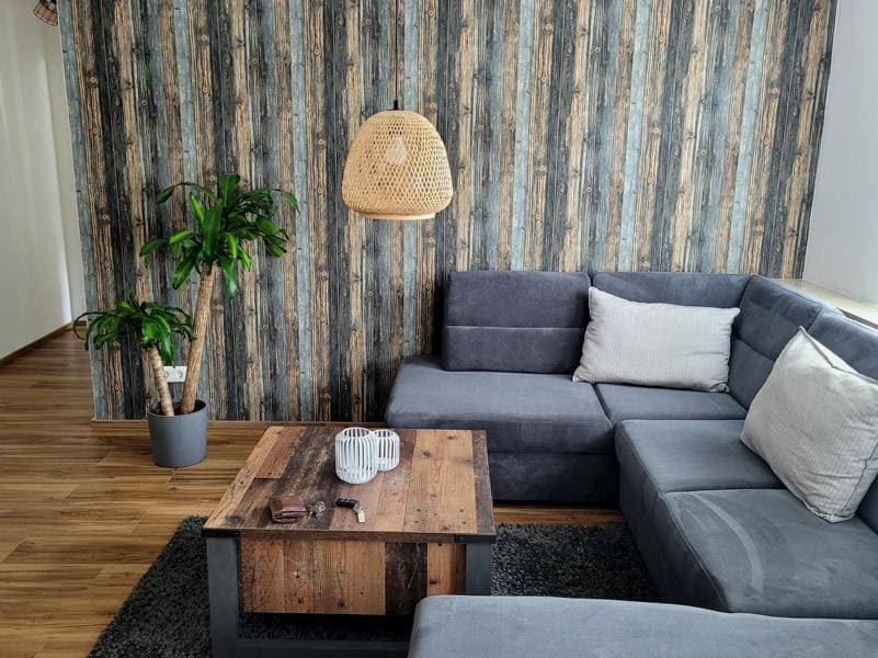 Wohnzimmer der Ferienwohnung Moselallee