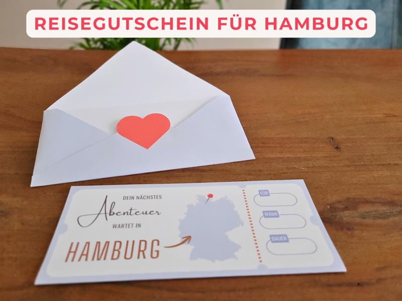 Gutschein für Hamburg basteln