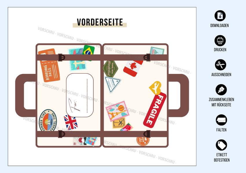 Geldgeschenk Vorlage