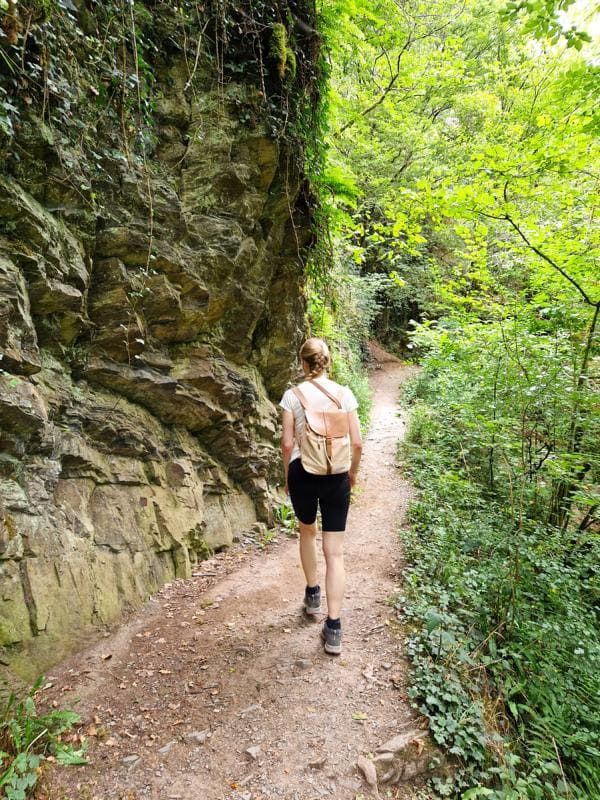 An Berghängen vorbei zur Burg Eltz
